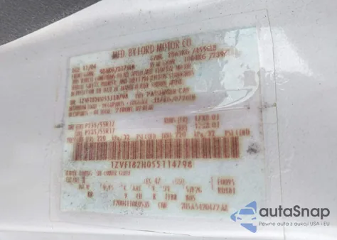 2005 Ford Mustang Gt Deluxe/Gt Premium z USA, uszkodzony, nr VIN 1ZVFT82H055114798